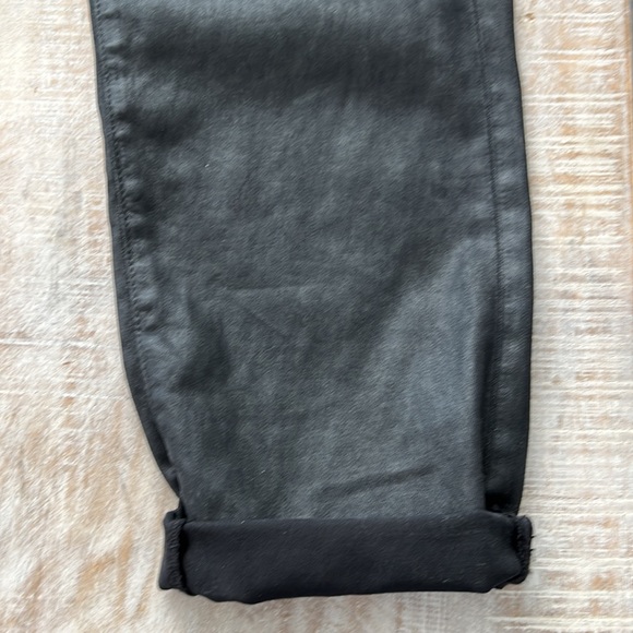 AG Jeans Caden Tailored Trouser Leatherette Jean {Ltt Lt Super Black} 29